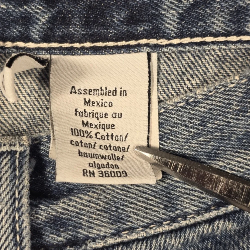 Vintage Calvin Klein Jeans Carpenter Shorts Jorts Men 28 Blue Denim Y2K Workwear